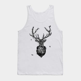 Deerhead b/w Tank Top